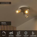 REGINA - Ceiling spot - Ø 21 cm - 3xGU10 - Taupe | Essential