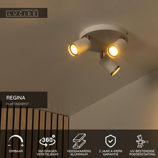 REGINA - Ceiling spot - Ø 21 cm - 3xGU10 - Taupe | Essential