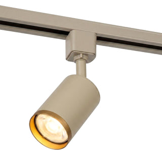 Lucide - TRACK REGINA - Track spotlight - 1-phase track system - 1xGU10 (MR11) - Extension - Taupe - IP20