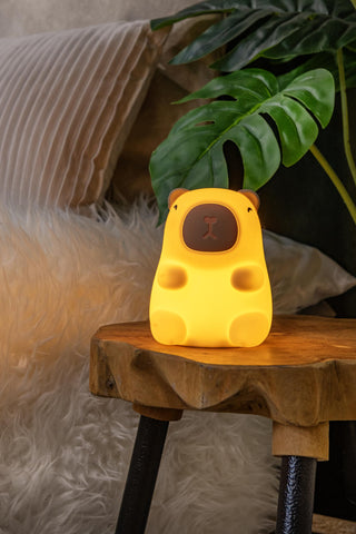 PINCHA CAPYBARA - Veilleuse rechargeable Chambre d'enfant - Batterie/Pile - LED 3 StepDim - 1x0,5W 2100K - Beige | Essential