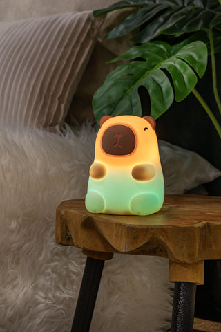 PINCHA CAPYBARA - Veilleuse rechargeable Chambre d'enfant - Batterie/Pile - LED 3 StepDim - 1x0,5W 2100K - Beige | Essential