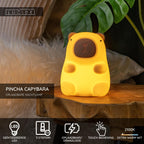 PINCHA CAPYBARA - Veilleuse rechargeable Chambre d'enfant - Batterie/Pile - LED 3 StepDim - 1x0,5W 2100K - Beige | Essential