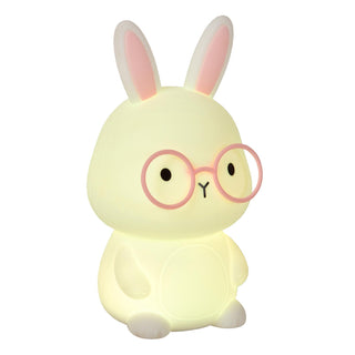 PINCHA RABBIT - Oplaadbare Nachtlamp Kinderkamer - Accu/Batterij - LED 3 StepDim - RGB - Wit | Essential