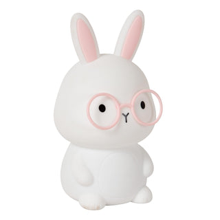 PINCHA RABBIT - Oplaadbare Nachtlamp Kinderkamer - Accu/Batterij - LED 3 StepDim - RGB - Wit | Essential