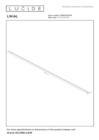 LINIAL Opbouwrail - 1 fase Railsysteem / Railverlichting  - Smart - 48V Track -  2 meter- Champagne