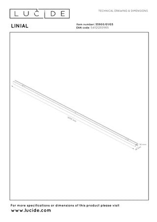 LINIAL Opbouwrail - 1 fase Railsysteem / Railverlichting - Smart - 48V Track - 1 meter- Champagne