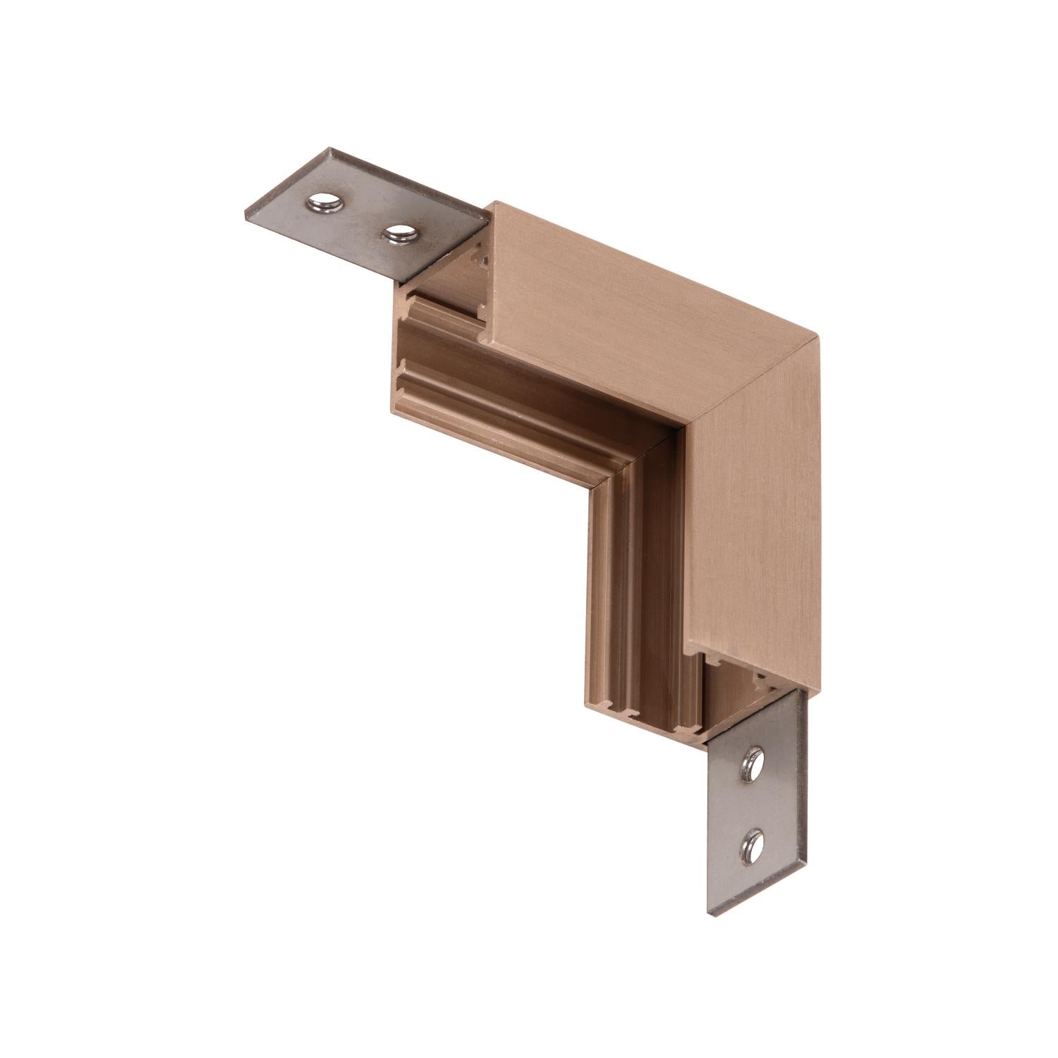 LINIAL Opbouwrail - Hoek Verticaal - 1 fase Railsysteem / Railverlichting  - Smart - 48V Track - Champagne
