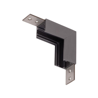 LINIAL Opbouwrail - Hoek Verticaal - 1 fase Railsysteem / Railverlichting - Smart - 48V Track - Mat Zwart Chroom