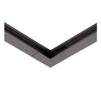 LINIAL Opbouwrail - Hoek Verticaal - 1 fase Railsysteem / Railverlichting - Smart - 48V Track - Mat Zwart Chroom