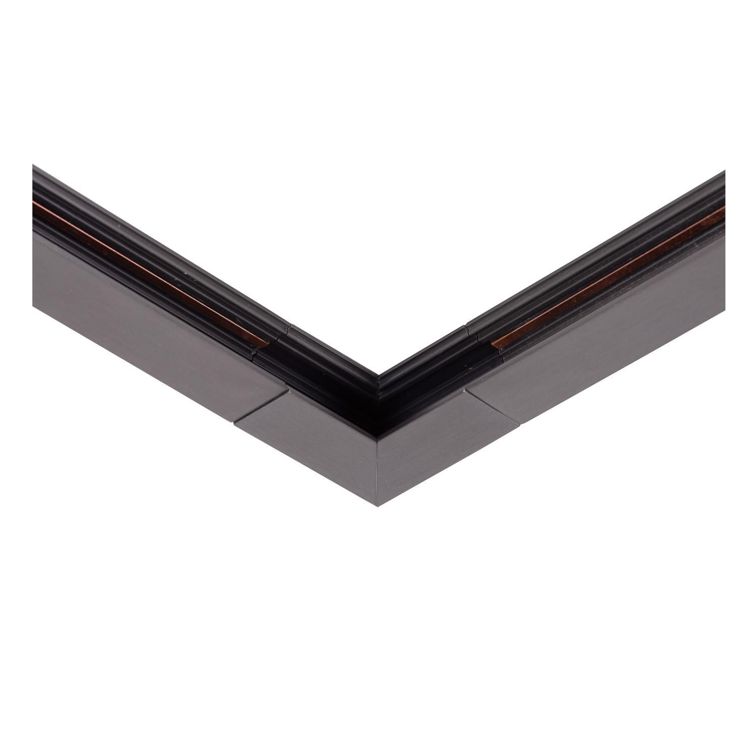 LINIAL Surface-mounted track - Vertical angle - 1-phase Track system / Track lighting - Smart - 48V Track - Matt black chrome