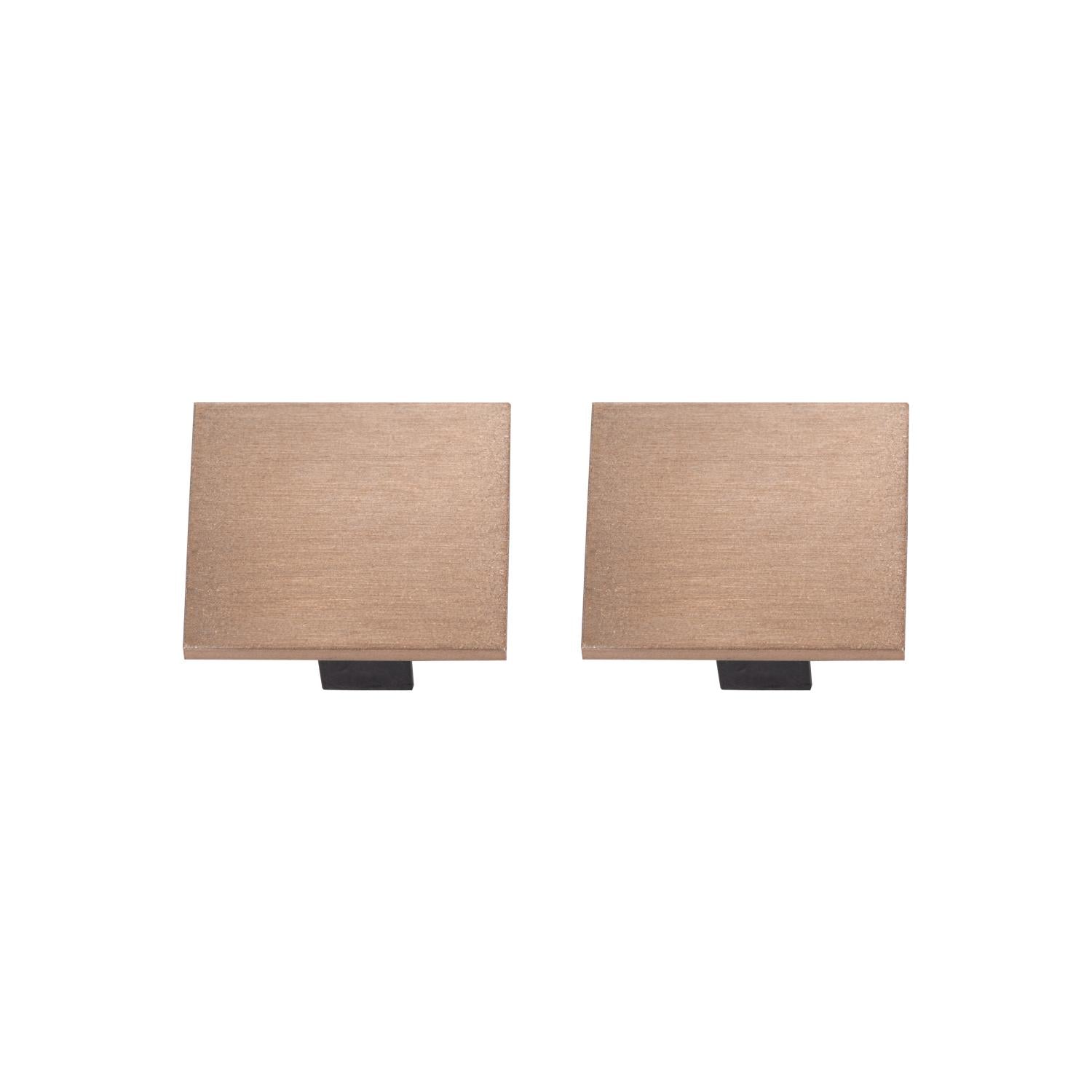 LINIAL End cap - 1-phase Track system / Track lighting - Smart - 48V Track - Set of 2 - Champagne