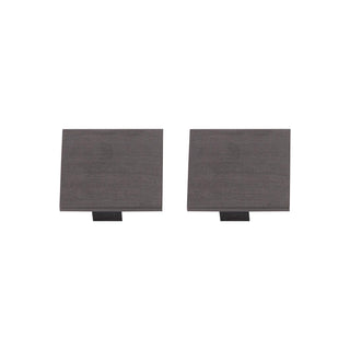 LINIAL Eindkap - 1-fase Railsysteem / Railverlichting - Smart - 48V Track - Set van 2 - Mat Zwart Chroom