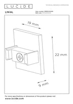LINIAL Eindkap - 1-fase Railsysteem / Railverlichting - Smart - 48V Track - Set van 2 - Mat Zwart Chroom