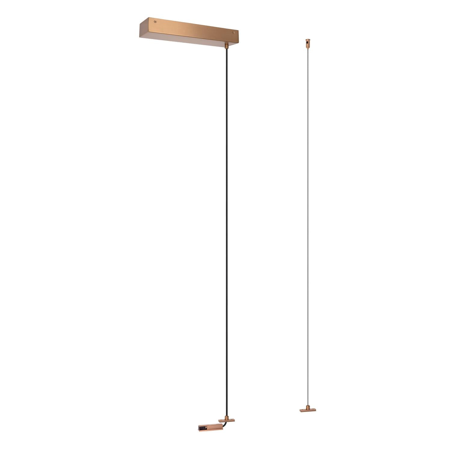 LINIAL Suspension for surface-mounted driver - 1-phase Track system / Track lighting - Smart - 48V Track - Champagne