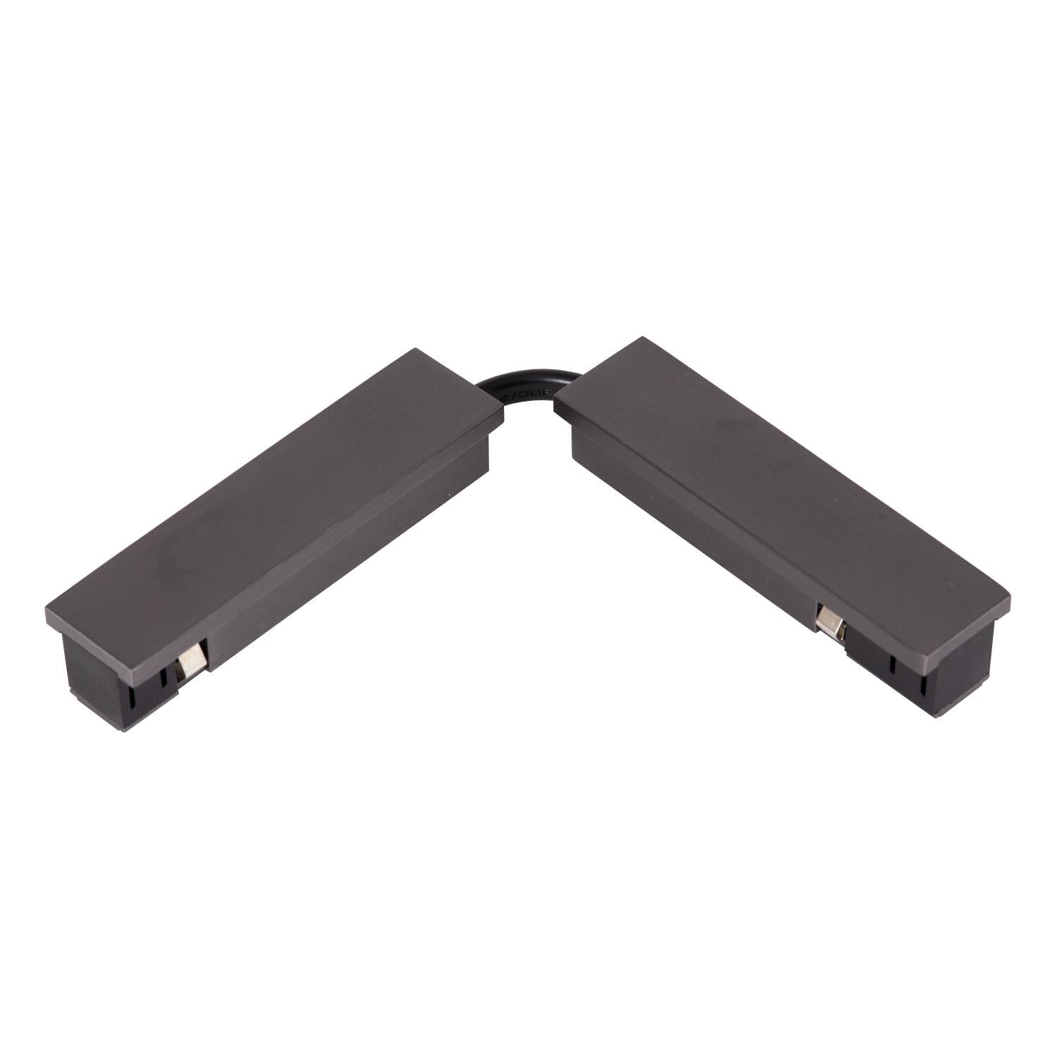 LINIAL Flexible connector - 1-phase Track system / Track lighting - Smart - 48V Track - Matt black chrome