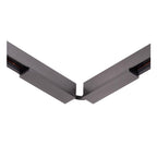 LINIAL Raccord flexible - 1 phase Système de rail / Éclairage sur rail - Smart - 48V Track - Chrome noir mat