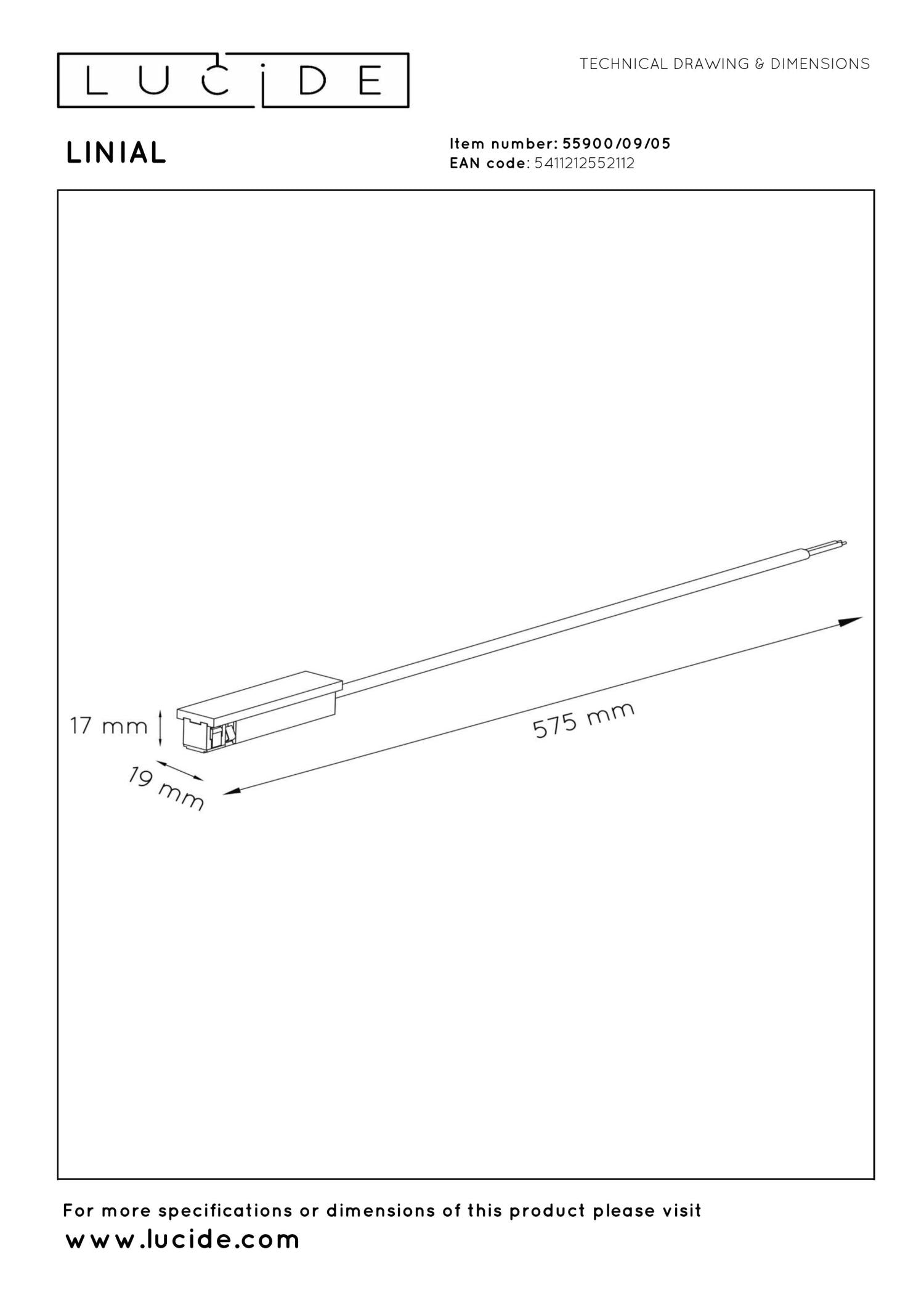 LINIAL Starter power feed - Smart - 48V Track - 1-phase Track system / Track lighting - Smart - 48V Track - Champagne