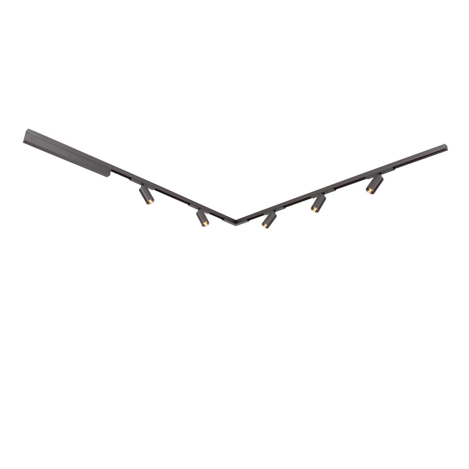 LINIAL Opbouwdriver 200W - 1 fase Railsysteem / Railverlichting  - Smart - 48V Track - Zwart Mat Chroom