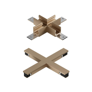 LINIAL X-connector - 1-phase Track system / Track lighting - Smart - 48V Track - Champagne