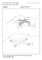 LINIAL X-connector - 1-phase Track system / Track lighting - Smart - 48V Track - Champagne