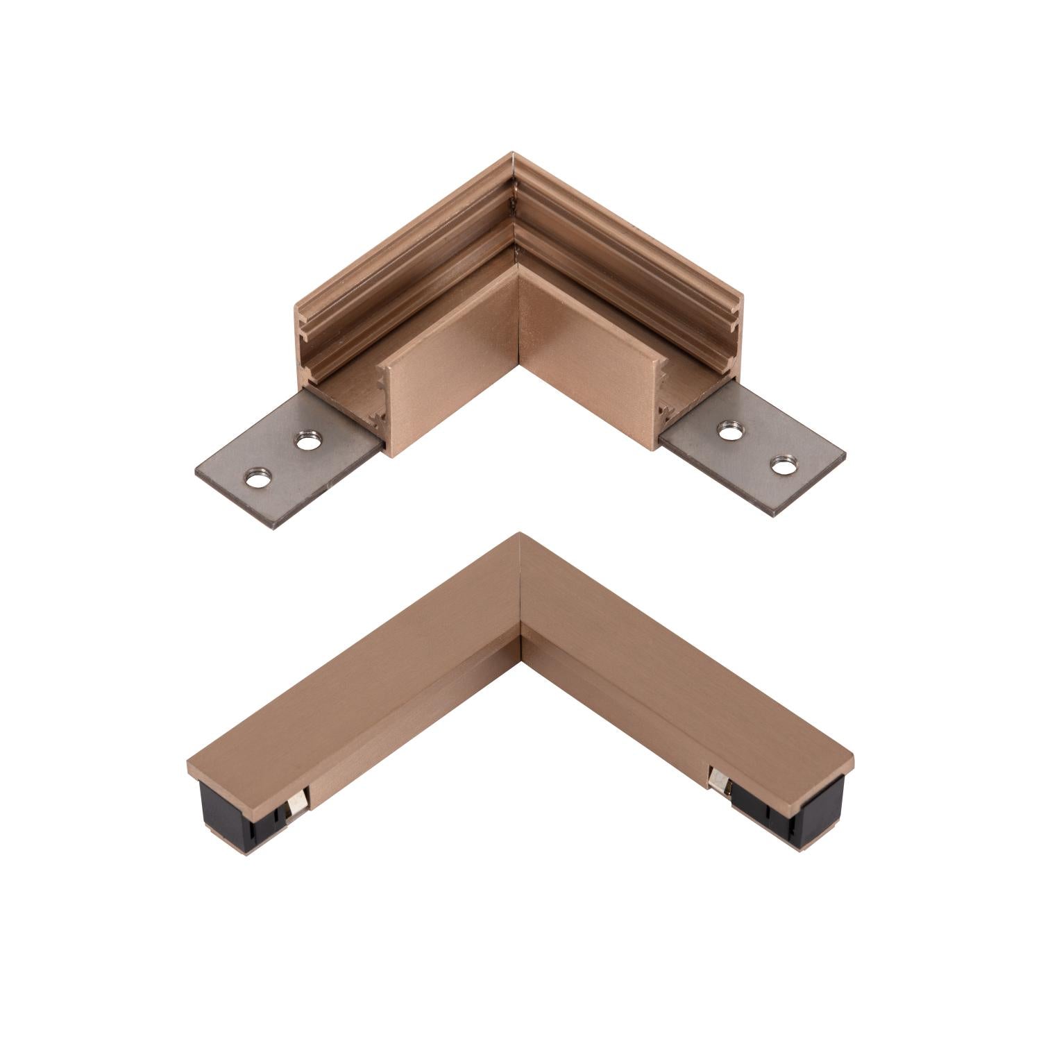 LINIAL L-connector - 1-phase Track system / Track lighting - Smart - 48V Track - Champagne