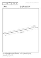 LINIAL Plaque de recouvrement- 1 phase Système de rail / Éclairage sur rail - Smart - 48V Track - 20 CM - Chrome noir mat