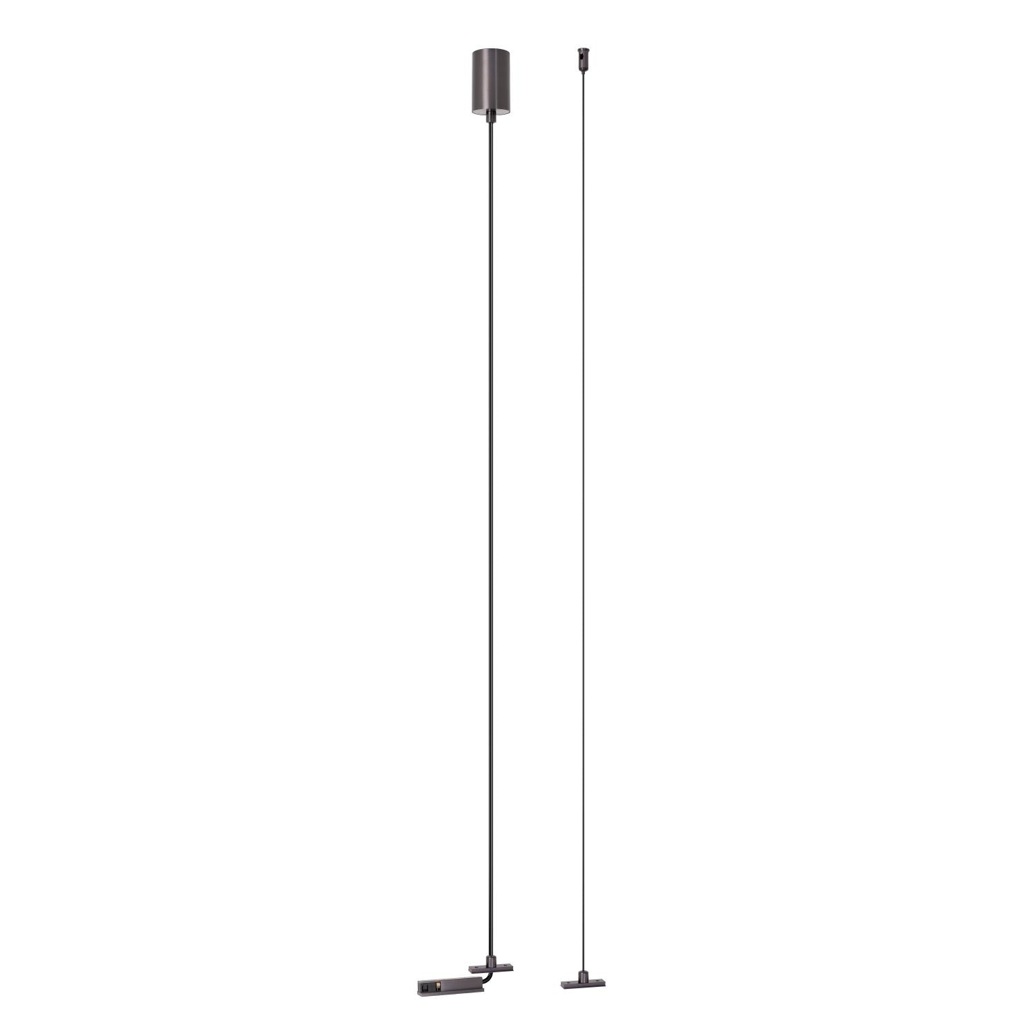 LINIAL Suspension for recessed driver - 1-phase Track system / Track lighting - Smart - 48V Track - Matt black chrome
