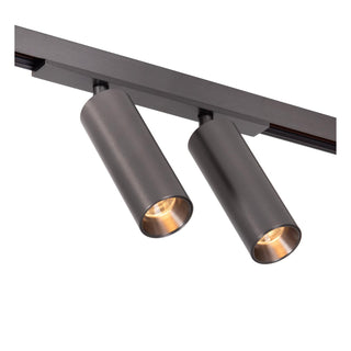 LINIAL BIXX Track spotlight - 1-phase Track system / Smart track lighting - Smart - 48V Track - 2xLED - Matt black chrome