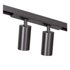 LINIAL BIXX Track spotlight - 1-phase Track system / Smart track lighting - Smart - 48V Track - 2xLED - Matt black chrome