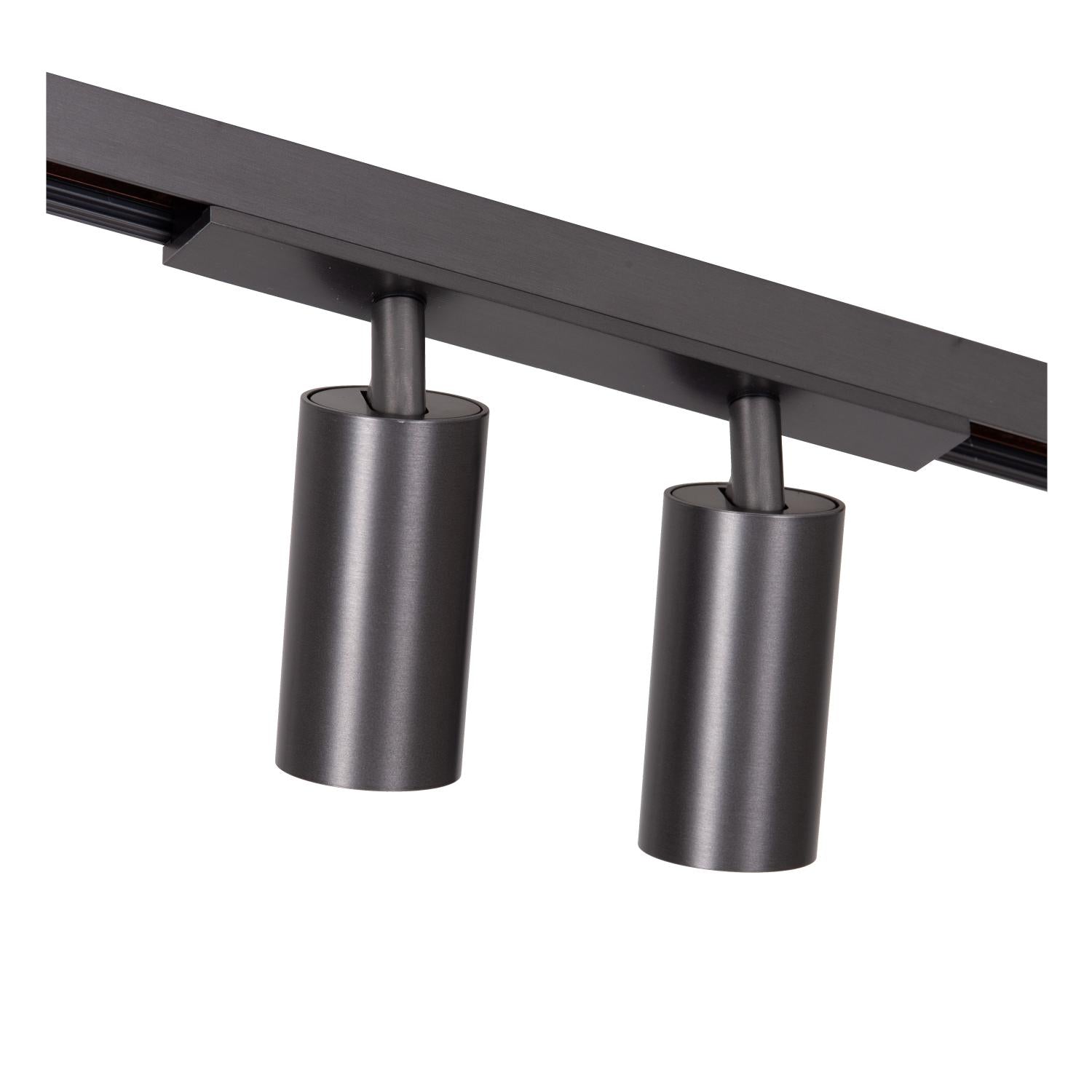 LINIAL BIXX Track spotlight - 1-phase Track system / Smart track lighting - Smart - 48V Track - 2xLED - Matt black chrome