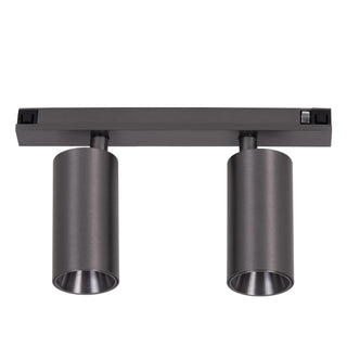 LINIAL BIXX Track spotlight - 1-phase Track system / Smart track lighting - Smart - 48V Track - 2xLED - Matt black chrome