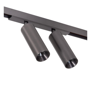 LINIAL BIXX Track spotlight - 1-phase Track system / Smart track lighting - Smart - 48V Track - 2xLED - Matt black chrome