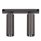 LINIAL MOXX Spot sur rail - 1 phase Système de rail / Éclairage sur rail connecté - Smart - 48V Track - 2xLED - Chrome noir mat
