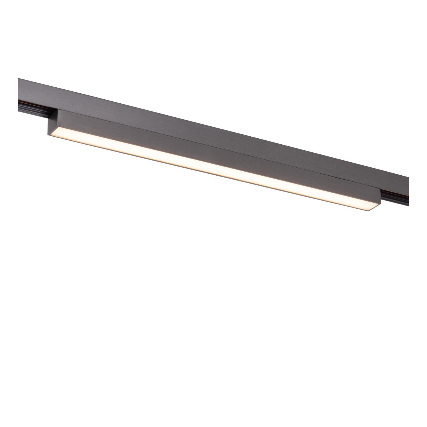 LINIAL GLYX Spot sur rail - 1 phase Système de rail / Éclairage sur rail connecté - Smart - 48V Track - 1xLED - Chrome noir mat
