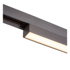 LINIAL GLYXX Spot sur rail - 1 phase Système de rail / Éclairage sur rail connecté - Smart - 48V Track - 1xLED - Chrome noir mat