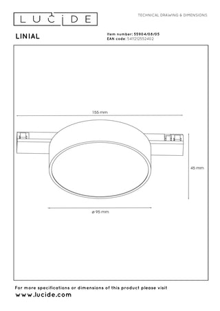 LINIAL FIXXT Railspot - 1-fase Railsysteem / Smart Railverlichting - Smart - 48V Track - 1xLED - Champagne