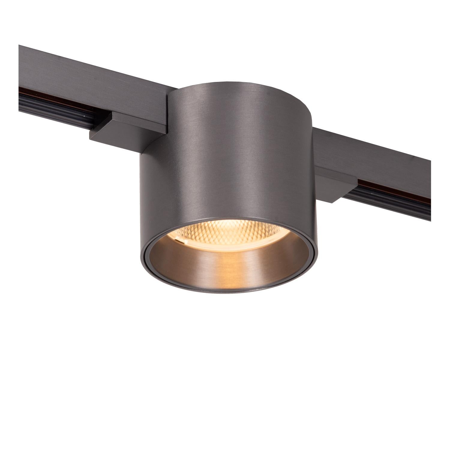 LINIAL LUX Railspot - 1-fase Railsysteem / Smart Railverlichting - Smart - 48V Track - 1xLED - Mat Zwart Chroom