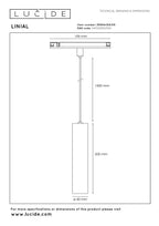 LINIAL LUXUS Hanglamp - 1-fase Railsysteem / Smart Railverlichting - Smart - 48V Track - 1xLED - Champagne