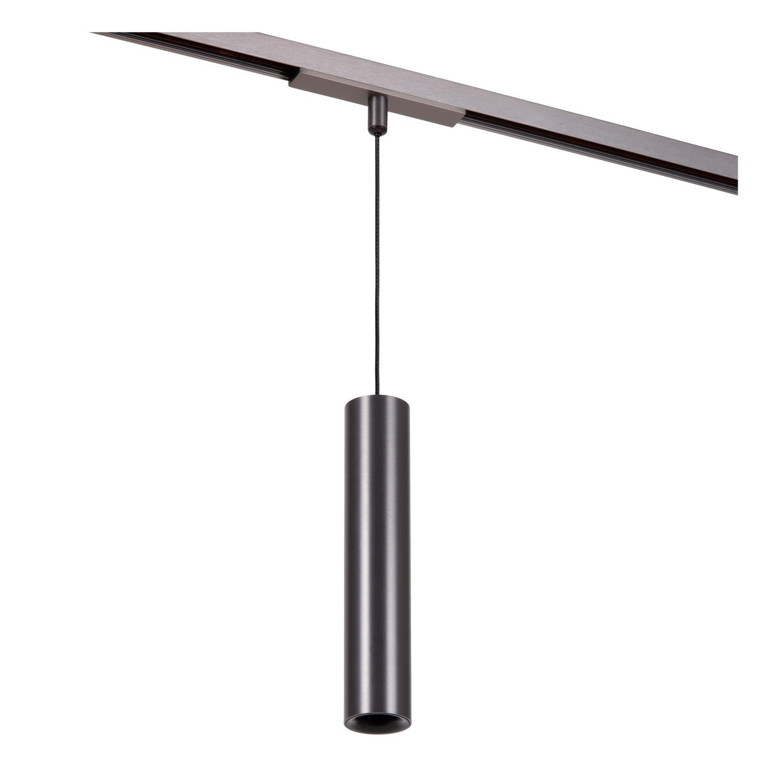 LINIAL LUXUS Hanglamp - 1-fase Railsysteem / Smart Railverlichting - Smart - 48V Track - 1xLED - Mat Zwart Chroom