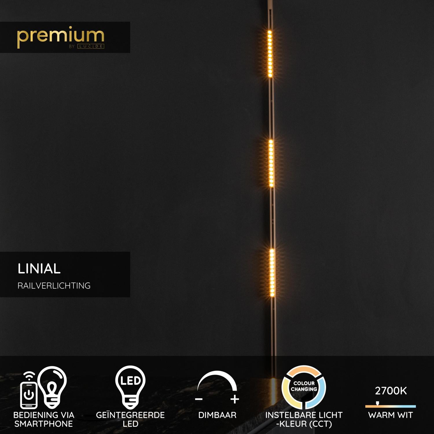 LINIAL XENIA Railspot - 1-fase Railsysteem / Smart Railverlichting - Smart - 48V Track - LED - Champagne