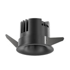 SNAXX - Recessed spotlight - Ø 8 cm - LED Dimmable - CCT - 1x12W 2700K/4000K - Matt black chrome