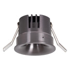 SNAXX - Recessed spotlight - Ø 8 cm - LED Dimmable - CCT - 1x12W 2700K/4000K - Matt black chrome