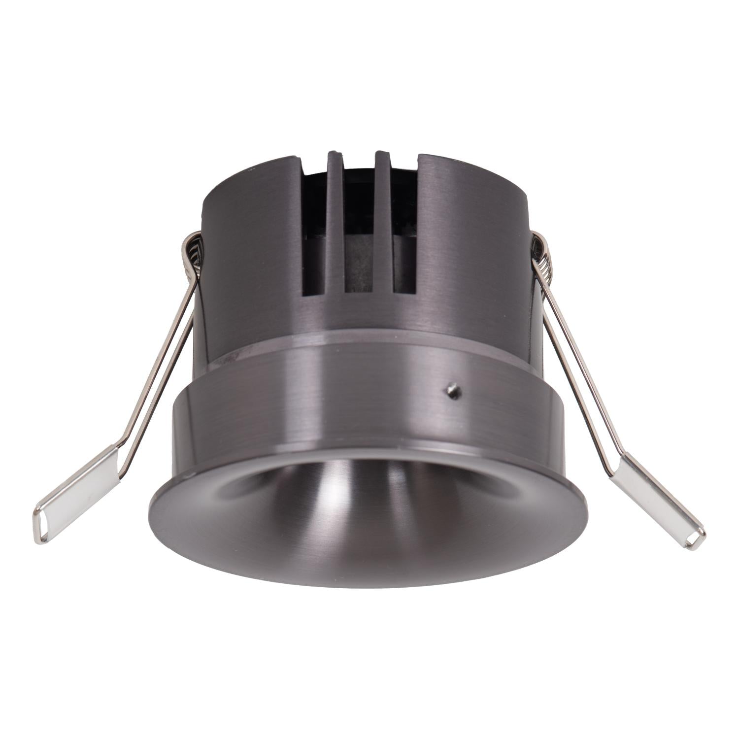 SNAXX - Recessed spotlight - Ø 8 cm - LED Dimmable - CCT - 1x12W 2700K/4000K - Matt black chrome