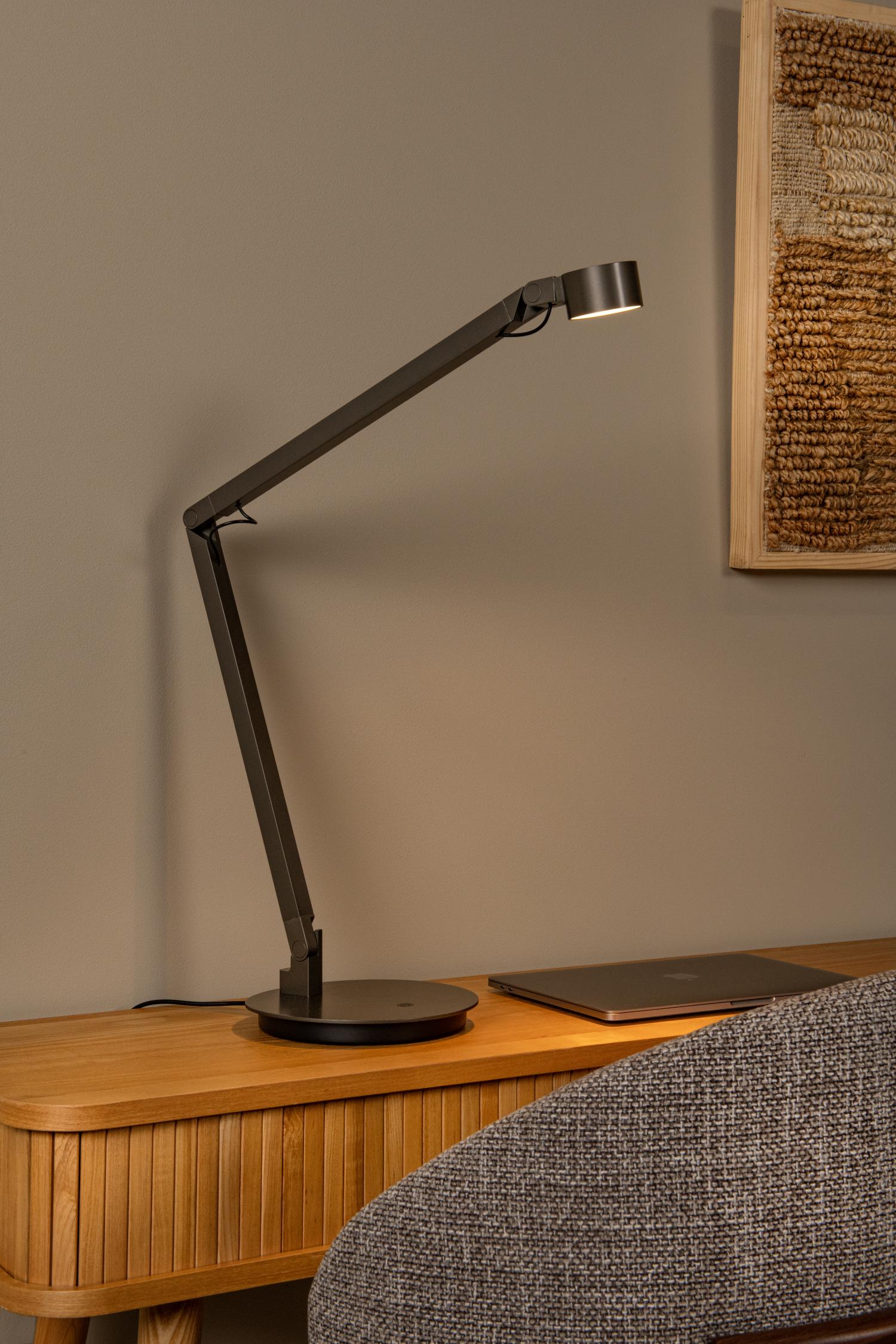 OGDEN - Lampe de bureau - LED 3 StepDim - 1x7W 3000K - Gris fer