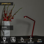 OGDEN - Bureaulamp - LED 3 StepDim - 1x7W 3000K - Rood