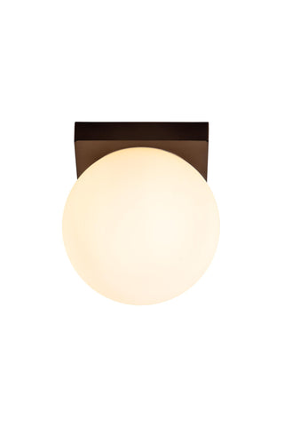 TASSA - Plafonnier Salle de bain - Ø 13,5 cm - LED Dim to warm - 1x12W 1800K/3000K - IP40 - Noir