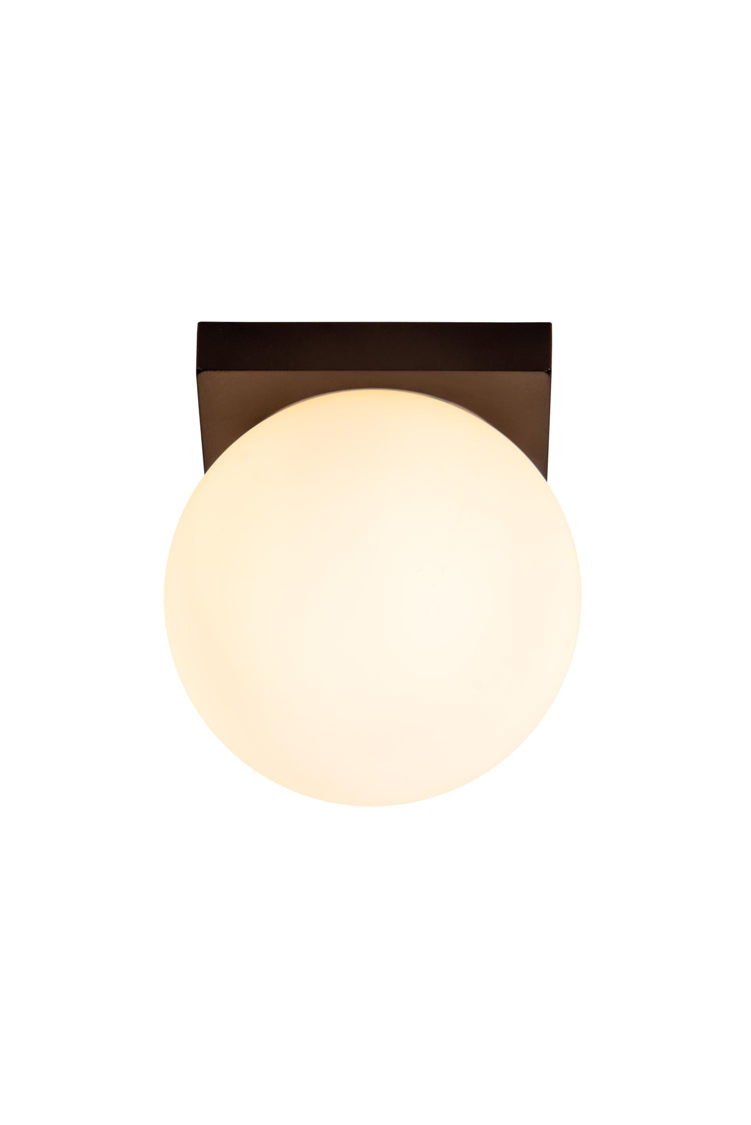 TASSA - Plafonnier Salle de bain - Ø 13,5 cm - LED Dim to warm - 1x12W 1800K/3000K - IP40 - Noir