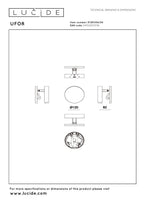 UFOR - Wandlamp - Ø 12 cm - LED Dim to warm - 1800K/3000K - Zwart