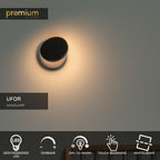 UFOR - Wandlamp - Ø 12 cm - LED Dim to warm - 1800K/3000K - Zwart