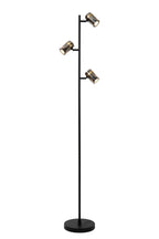 UPTON - Vloerlamp - 3xGU10 - Fumé